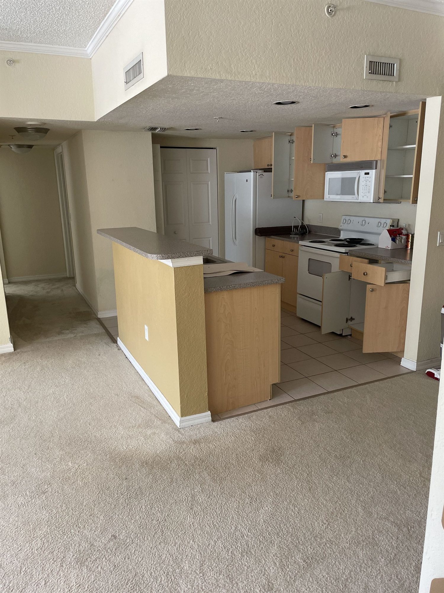 10X Mizner Park — Galley to Island Kitchen before